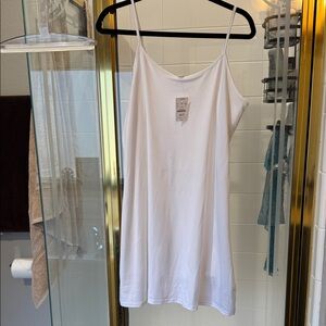 J. Crew Factory White athletic dress with shorts